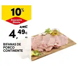Continente Bifanas de porco continente promoção