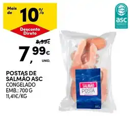 Continente Postas de salmão asc promoção