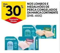 Continente Nos lombos e medalhões de perca congelados da marca continente promoção