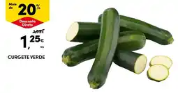 Continente Curgete verde promoção