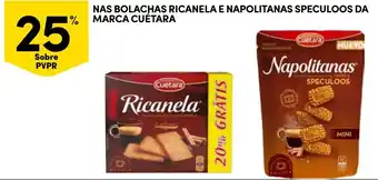 Bolachas ricanela e napolitanas speculoos da marca cuetara