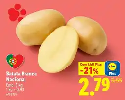 Lidl Batata Branca Nacional promoção