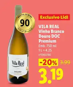 Lidl Vila Real Vinho Branco promoção