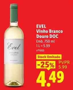 Lidl evel vinho branco douro doc promoção