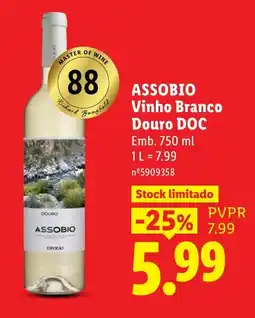 Lidl Assobio Vinho Branco Douro DOC promoção