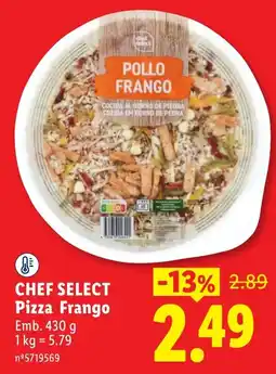 Lidl Chef select pizza frango promoção