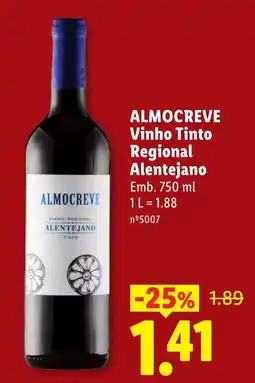 Lidl Almocreve vinho tinto regional alentejano promoção