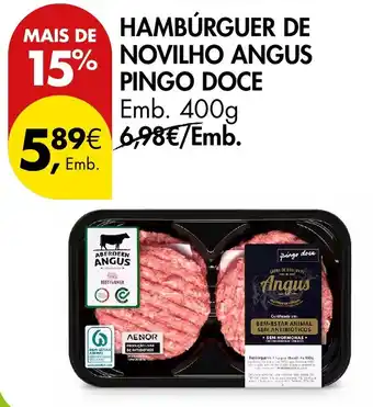 Pingo Doce Hambúrguer de novilho angus pingo doce promoção