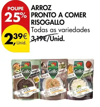 Pingo Doce Arroz pronto a comer risogallo promoção