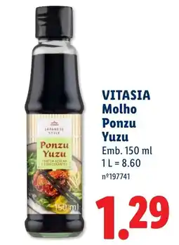 Lidl Vitasia molho ponzu yuzu promoção