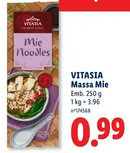 Lidl Vitasia massa mie promoção