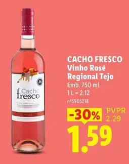 Lidl Cacho fresco vinho rosé promoção