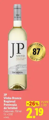 Lidl Jp vinho branco regional península de setúbal promoção