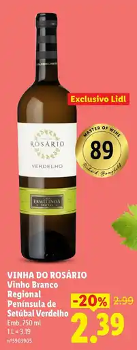 Lidl Vinha do rosário vinho branco regional península de setúbal verdelho promoção