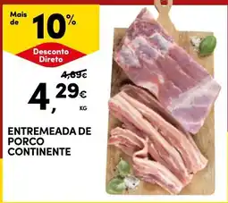 Continente Entremeada de porco continente promoção