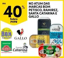 Continente Atum das marcas bom petisco, ramirez, santa catarina e gallo promoção