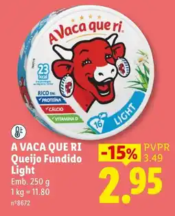 Lidl A vaca que ri queijo fundido light promoção