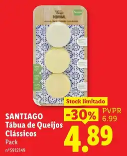 Lidl santiago tábua de queijos clássicos promoção