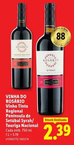 Lidl vinha do rosário vinho tinto regional promoção