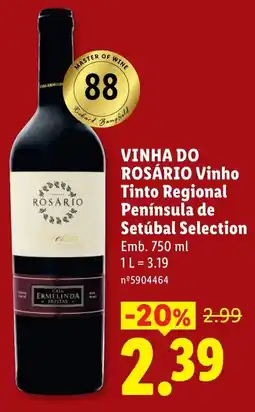 Lidl vinha do rosário vinho tinto regional promoção