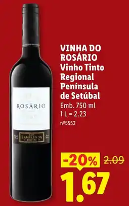 Lidl vinho tinto regional península de setúbal promoção