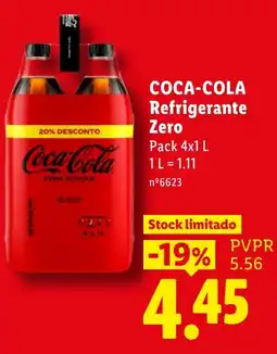Lidl Coca-Cola Refrigerante Zero promoção