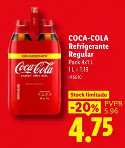 Lidl Coca-Cola refrigerante regular promoção
