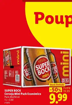 Lidl super bock cerveja mini pack económico promoção