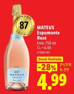 Lidl Mateus espumante rosé promoção