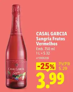 Lidl Casal Garcia Sangria Frutos Vermelhos promoção