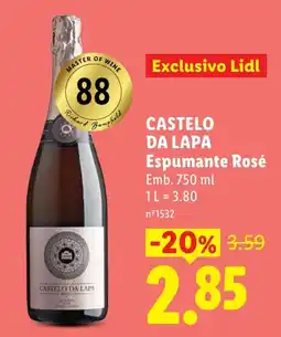 Lidl Castelo da Lapa Espumante Rosé promoção