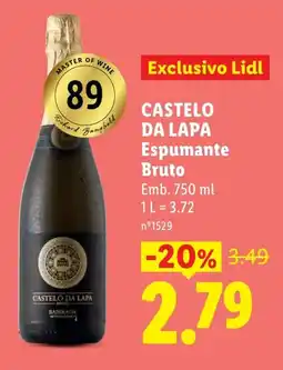 Lidl castelo da lapa espumante bruto promoção