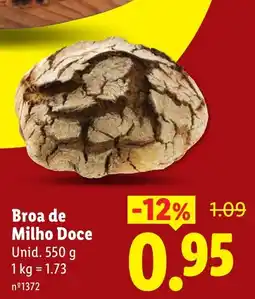 Lidl Broa de Milho Doce promoção