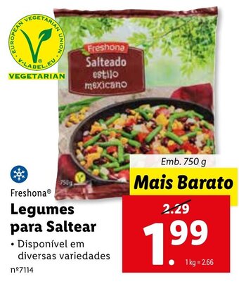 Lidl Freshona Legumes para Saltear 750g promoção