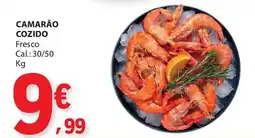 E.Leclerc Camarão cozido promoção