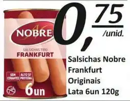Mota Reis Salsichas nobre frankfurt originais promoção