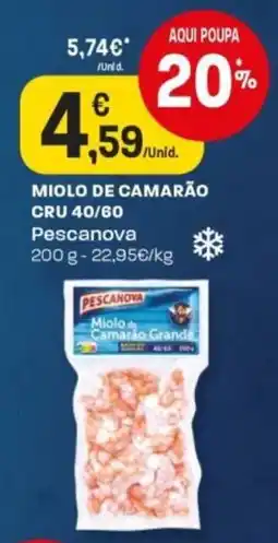 Intermarché miolo de camarão grande pescanova promoção