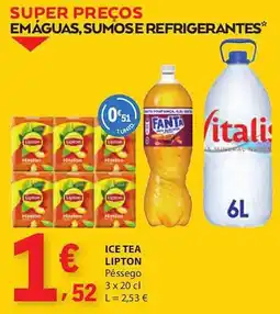 E.Leclerc ice tea lipton pêssego promoção