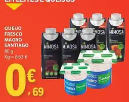 E.Leclerc Queijo fresco magro santiago promoção