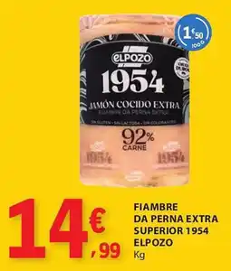E.Leclerc Fiambre da perna extra superior 1954 elpozo promoção