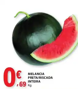 E.Leclerc Melancia preta/riscada inteira promoção