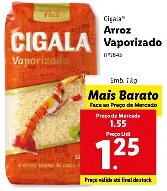 Lidl Cigala Arroz Vaporizado 1kg promoção