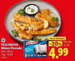 Lidl Pescanova - mimos pescada promoção