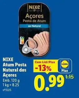 Lidl com - atum posta natural dos açores promoção