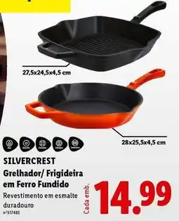 Lidl Silvercrest - grelhador/ frigideira em ferro fundido promoção