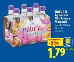 Lidl Naturnés - agua com gás sabor a maracuja promoção