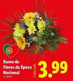 Lidl Nacional - ramo de flores da epoca promoção