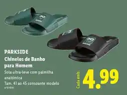 Lidl Parkside - chinelos de banho para homem promoção