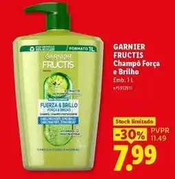 Lidl Garnier - fructis champô força e brilho promoção