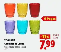 Lidl Conjunto de copos promoção